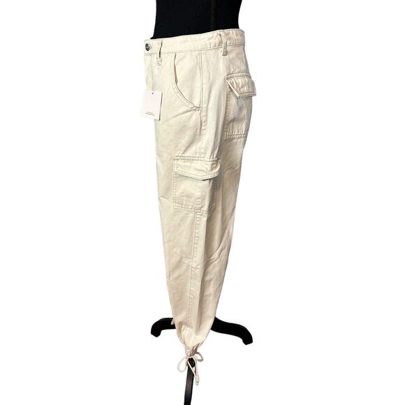 Superdown Khaki Cargo Pants Size 26 Jogger Cotton Canvas Baggy Kayla $78 NEW - Picture 9 of 12